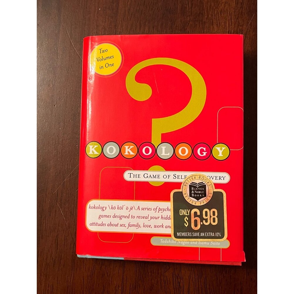 Kokology: The Game Of Self Discovery Hardcover Book Two Volumes In One Japanese